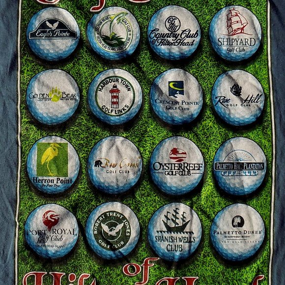 Golf Courses Of Hilton Head Island T Shirt - Size L - Picture 4 of 4
